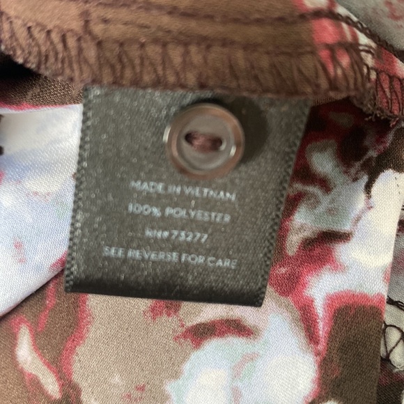 Simply Vera Vera Wang 3/4 button up blouse Petite Large - Picture 6 of 11